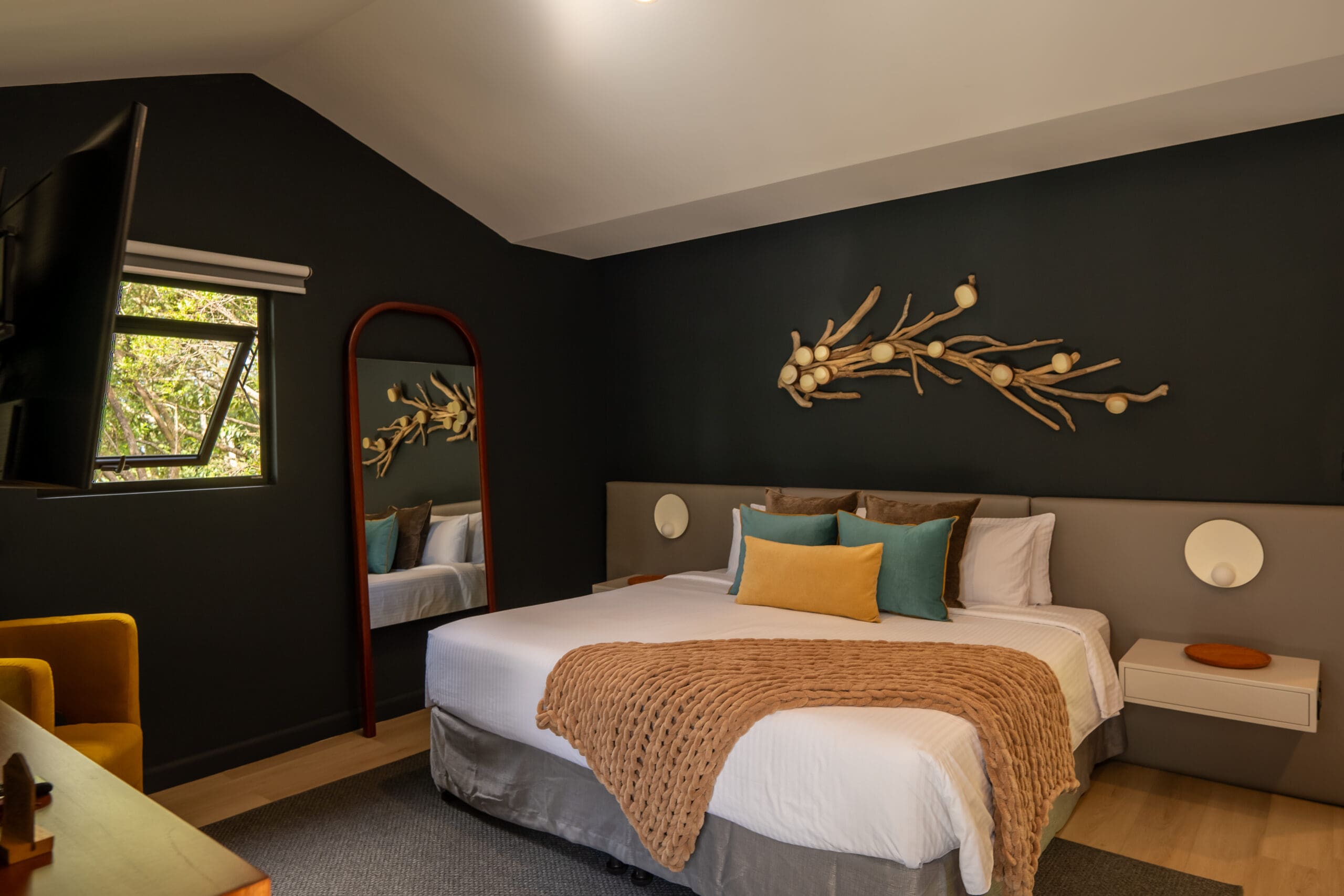 A woman on a zip line in the jungle A woman on a zip line in the jungle