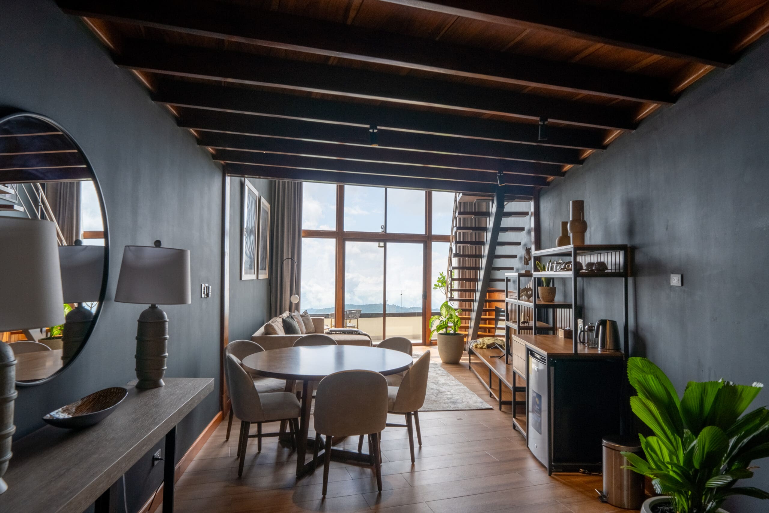 A woman on a zip line in the jungle A woman on a zip line in the jungle